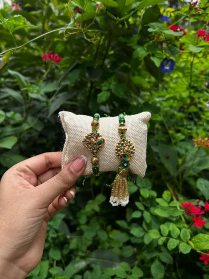 A collection of detailed shots and videos showcasing the variety of items, packaging, and happy moments from my Rakhi collection.