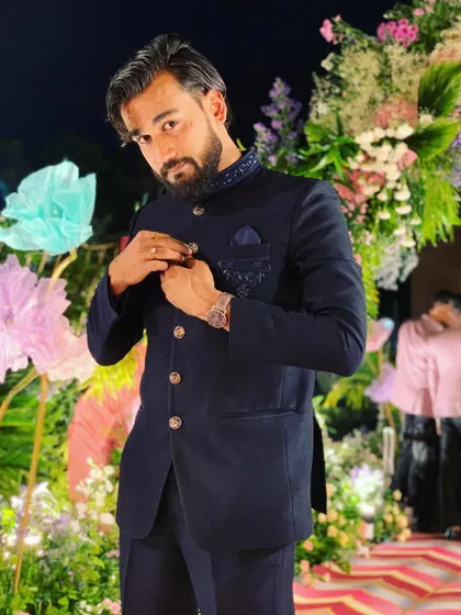 Adjusting my jacket before the show in Ranchi. Ready to perform.