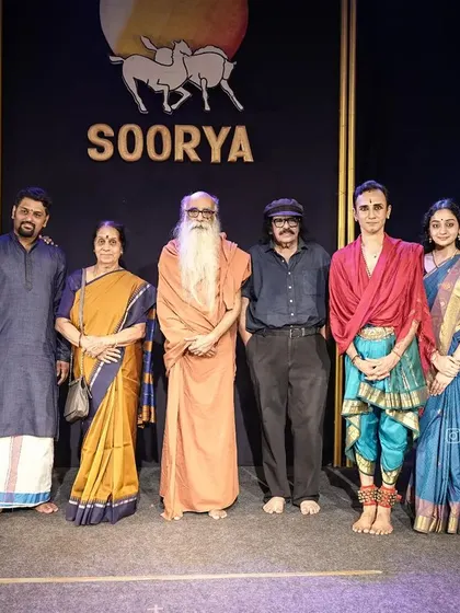 With my Guru and other esteemed artists at the Soorya Festival. Being part of such gatherings is a reminder of the rich community and tradition I am fortunate to belong to.
