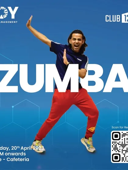 Here's another event poster for Club 125 in Noida. I love coming to different cities and sharing the joy of Zumba with new faces.