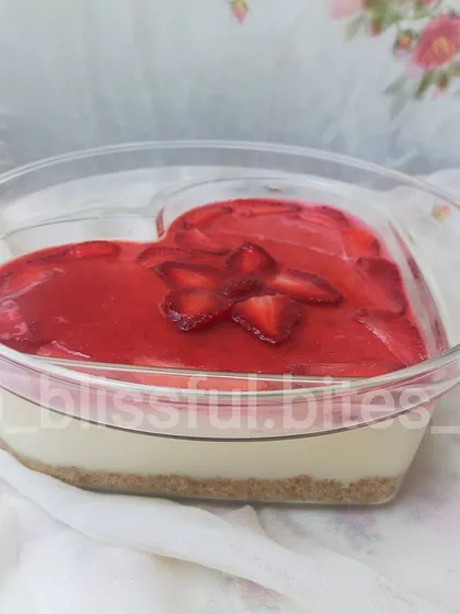 My fresh Strawberry Cheesecake, a seasonal special that is always a crowd-pleaser.