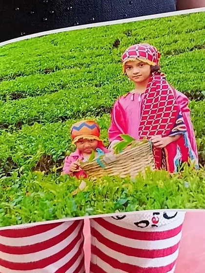 A beautiful photo from a family trip to a tea garden. Sharing these personal memories helps us learn about different places and experiences from one another.