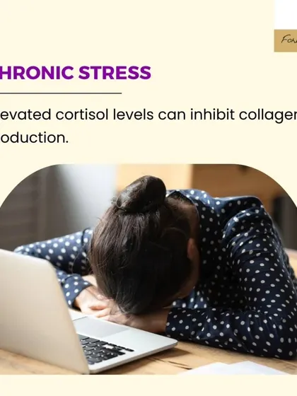 Chronic stress elevates cortisol levels, which can inhibit the production of new collagen. This not only accelerates the aging process but also impairs the skin's ability to repair itself. Finding healthy ways to manage stress is crucial for long-term skin health.