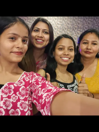 A happy selfie with some of the amazing women from our Zumba and dance fitness batch.