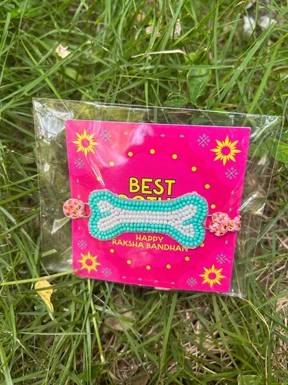Our "Best Broth-er" Rakhi is designed to be both adorable and safe for dogs, making it the perfect accessory for the celebration.