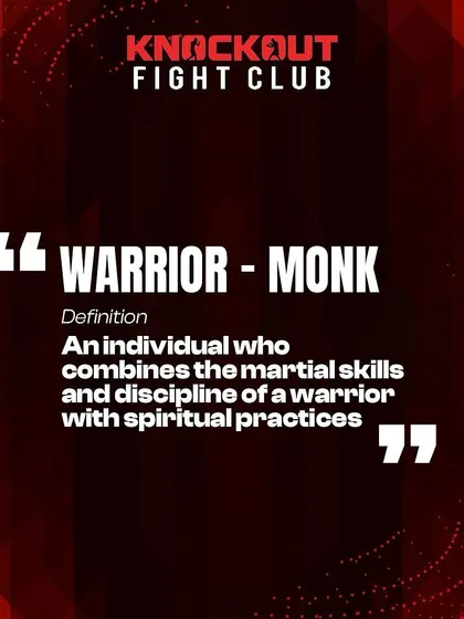 A warrior-monk combines the skills of a warrior with the discipline and spiritual practices of a monk. This is what we strive to create: individuals who are powerful in body, mind, and spirit.