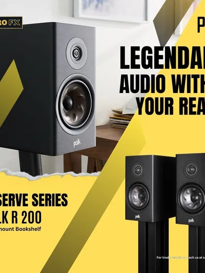 The Polk R 200 Reserve Series standmount bookshelf speakers bring legendary audio quality within reach. They deliver rich, detailed sound that can transform any room into a sonic sanctuary, perfect for discerning listeners.