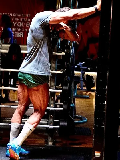 You are only as good as the chances you take. This photo, showing my shredded legs, represents the risks and hard work required for greatness.