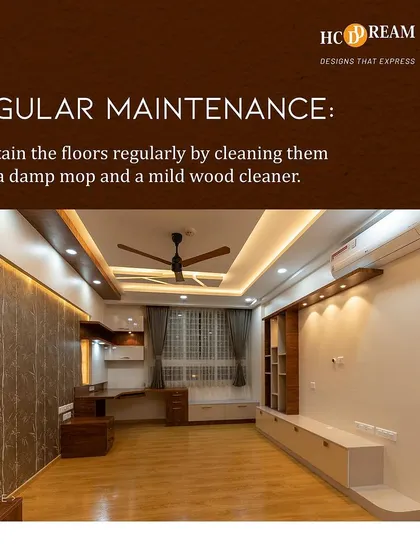 Regular maintenance is key to preserving the beauty of your wooden floors. We always advise our clients on the best care practices.