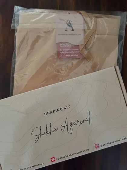 This is my specially curated Draping Kit. It comes with all the tools you need to follow my techniques and achieve a perfect drape every time.
