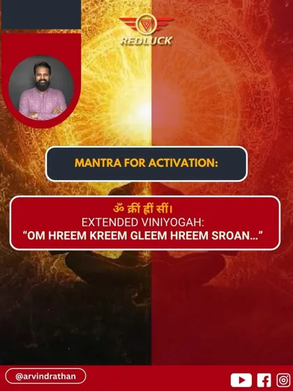 The mantra for activating the Seven-Faced Rudraksha is "OM HREEM KREEM GLEEM HREEM SROAN..." This powerful chant, when recited daily, unlocks the bead's protective and prosperity-attracting energies.