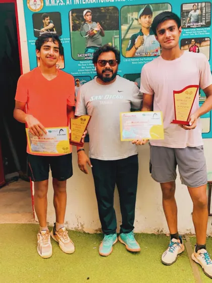 Celebrating our AITA CS-7 Boys U-18 tournament winner, Govind Singh Khokar. We consistently produce players who can compete and win at the highest junior levels in the country.