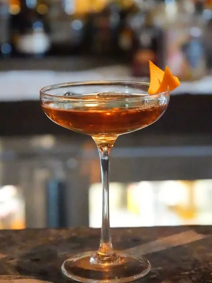 A beautifully crafted cocktail from our Valentine's Chef's Tasting Menu. This drink was designed to complement a menu full of passion and warmth, creating a complete romantic dining experience.