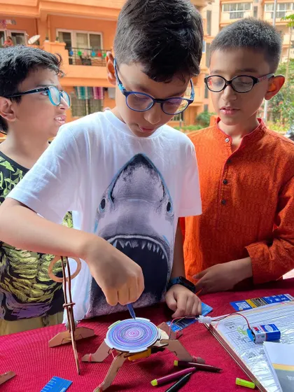 Absolutely splendid! These pictures capture the fun and discovery at one of our event stalls. Kids of all ages get to stop by, tinker with our kits, and get a taste of what it's like to be a maker.
