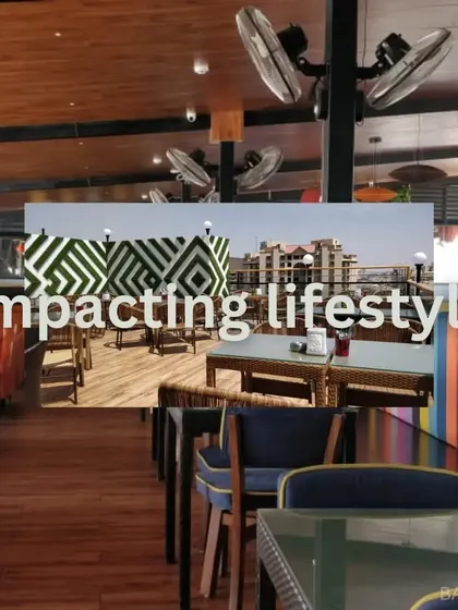 A collage that captures the lifestyle we help create in commercial spaces, blending indoor comfort with outdoor vibes.