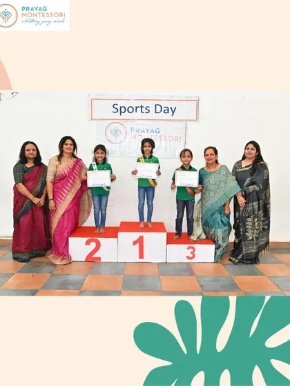 Sports Day winners from our JP Nagar branch. We encourage healthy competition and celebrate every child's participation.