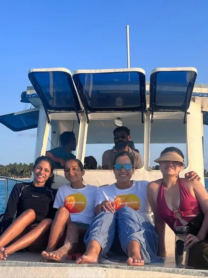 More glimpses from our unforgettable Lakshadweep retreats. Every moment is a postcard, from sunrise dives and full moon dinners to candid conversations and quiet naps on the beach.