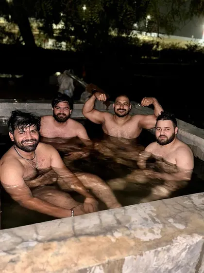Having a laugh with my friends. It's important to enjoy the journey.