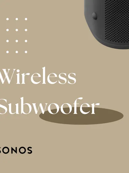For deep, powerful bass, we can add a Sonos wireless subwoofer to your sound system. It integrates seamlessly with other Sonos speakers to add cinematic depth to your music and movies.