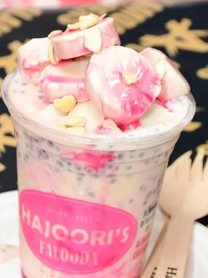Our partner Hajoori's special Falooda is the perfect way to cool down. It's a rich and creamy dessert that you shouldn't miss.