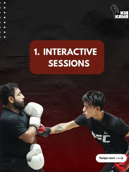 Reason 1: Interactive Sessions. Our kickboxing classes are dynamic and engaging, with a mix of pad work, bag drills, and partner exercises.