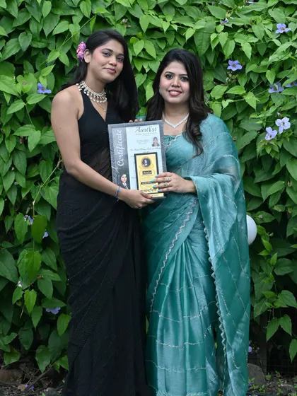 Congratulations to this bright artist on her graduation. The certificate and trophy are symbols of her commitment, and I am excited to see the beautiful work she will create in the future.