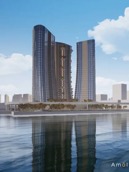 A duplicate of 106, this render showcases The Crown Jewel of Detroit waterfront development concept.