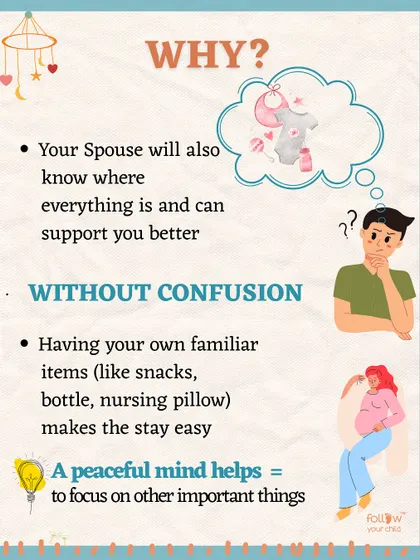 Why pack a hospital bag? It reduces stress, ensures you don't forget important items, and allows your partner to support you better because they know where everything is.