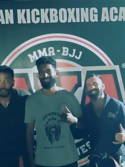 Standing with the AKA team. It's great to connect with other high level coaches and fighters.