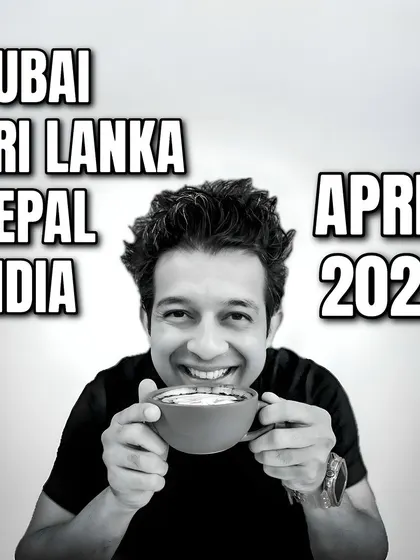 April was a whirlwind of travel and music. This image sums up my tour across four countries.