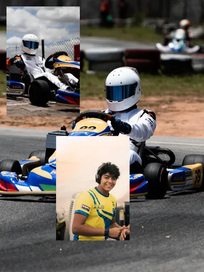 A collage from Round 1 of the 2024 RMC National Karting Championship.