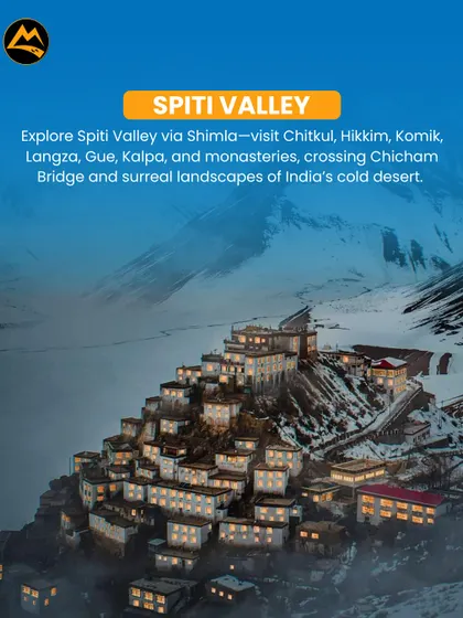 My Spiti Valley backpacking trip takes you through the Shimla-Kinnaur route, covering Chitkul, Hikkim, Kaza, and the incredible Chicham Bridge.