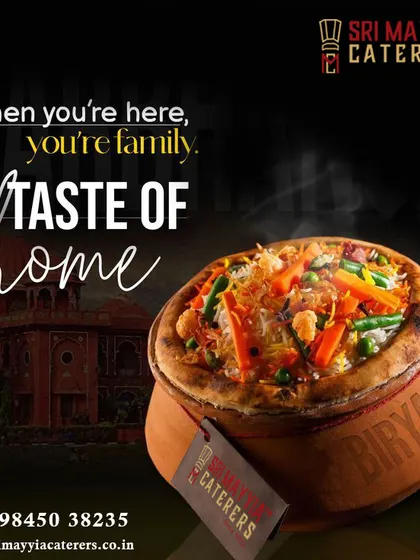 When you're here, you're family. A taste of home with our delicious Veg Biryani.