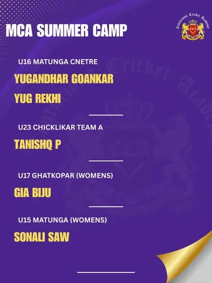 I am incredibly proud to see so many of our players, both boys and girls, selected for the MCA Summer Camp. This selection is a direct result of their discipline and the high standards we maintain in our training sessions.