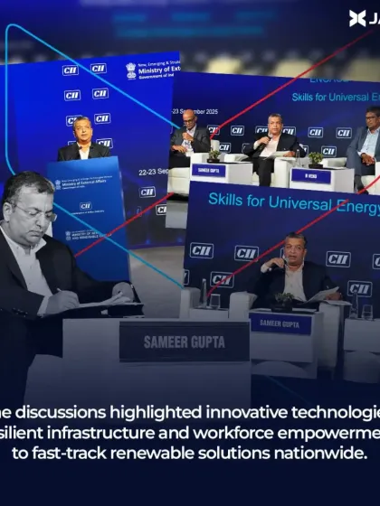 A collage from the IECE, where discussions highlighted innovative technologies and resilient infrastructure. Our chairman, Sameer Gupta, is seen contributing to the dialogue on fast-tracking renewable solutions nationwide.