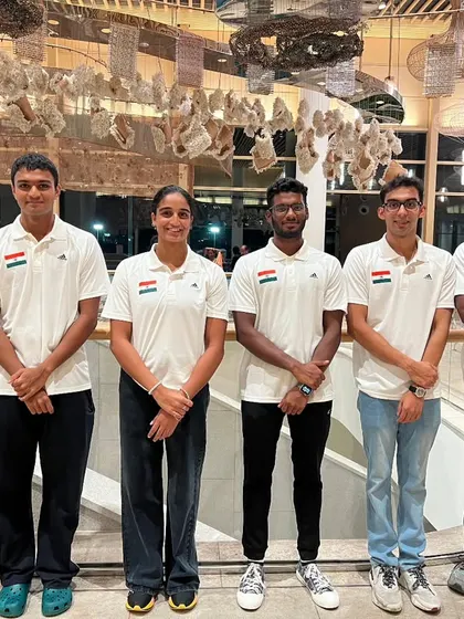 Our "Super Six" swimmers representing India at the FISU World University Games in Berlin.