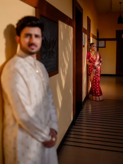 A collection of artistic and romantic portraits from a single wedding, showcasing our ability to tell a cohesive story through creative compositions, lighting, and capturing intimate moments.