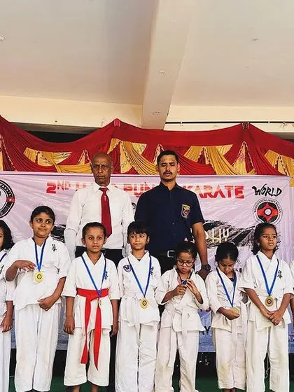 Our young female warriors with their medals after the 2nd HPKA Championship. I am incredibly proud of their performance and courage.