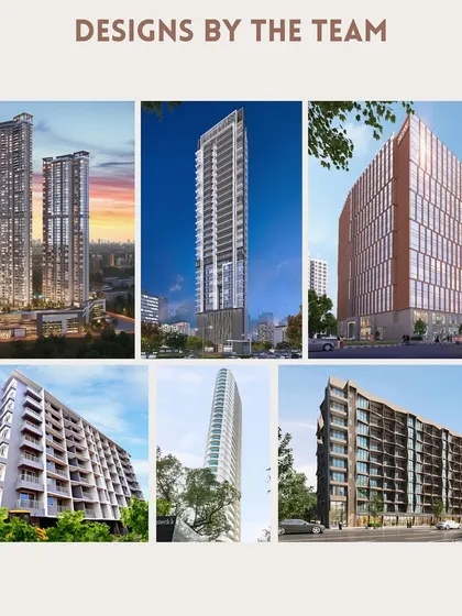 More designs from Mihir Kulkarni's portfolio, showcasing his versatility in creating a variety of architectural forms and styles for different project types.