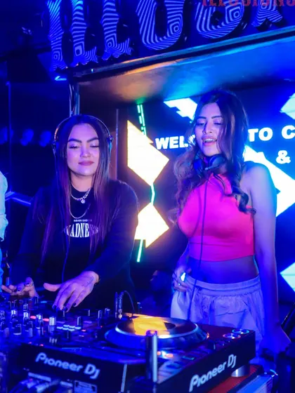 A candid moment of us enjoying the set and feeling the music together.
