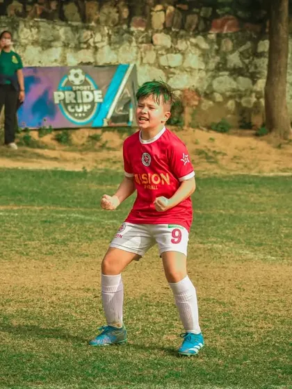 The raw emotion of scoring a goal. This is what playing with pride looks like.