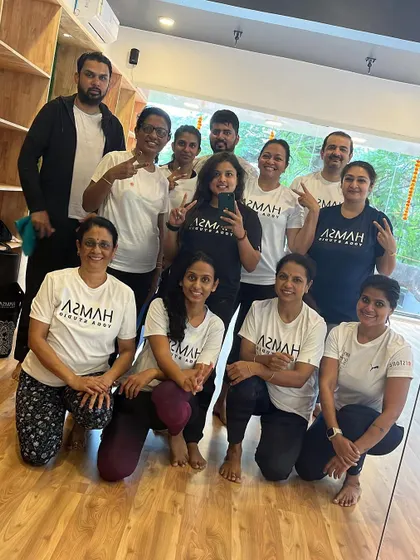 Our Hamsa team, united in our mission to spread health and happiness.