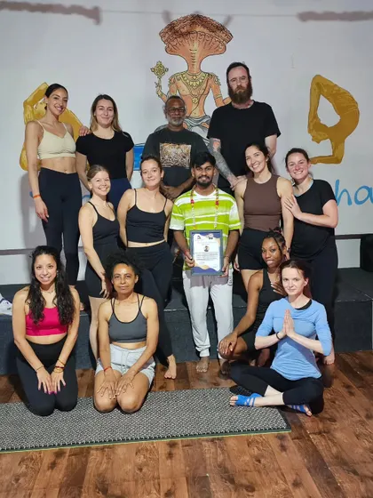 A smaller, intimate group of graduates from our 200 and 300-hour TTCs. The close-knit nature of our batches allows for personalized guidance and strong bonds.