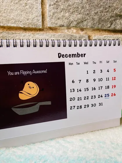 For December 2021, a flipping pancake to tell you "You are Flipping Awesome!".