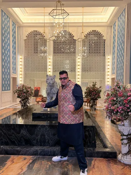 Full desi flavor and unstoppable energy. This pose captures the confidence and power I bring to every performance, ready to get the party started.