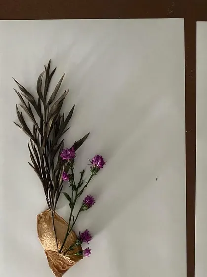 Another beautiful floral composition created by a member of the audience.