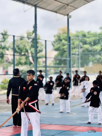 Instructors and students during a session at the National Samurai Championship 2024.