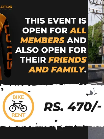 Highlighting that our cycling event is inclusive, welcoming friends and family to join the fun.
