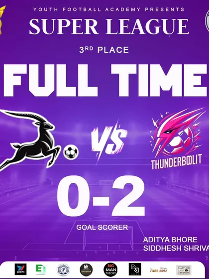 The result of the 3rd place playoff in the Super League.