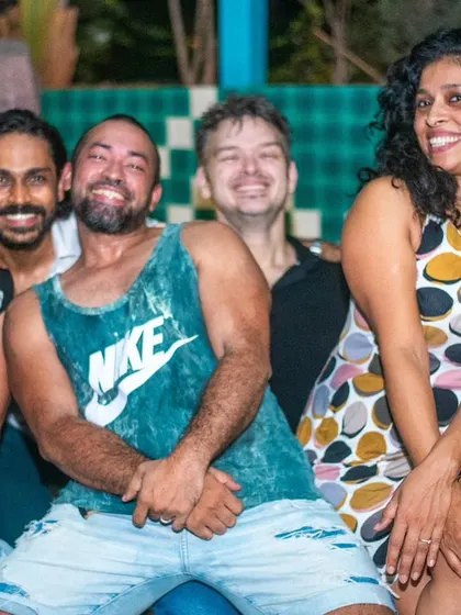 A happy, candid group shot. These are the moments that truly define the spirit of our community.